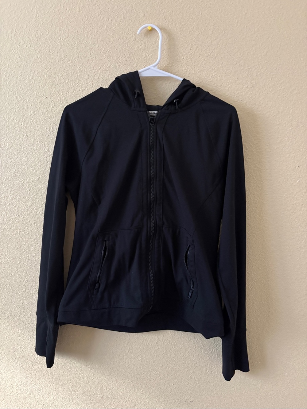 Calvin Klein Performance Black Full‑Zip Hooded Jacket